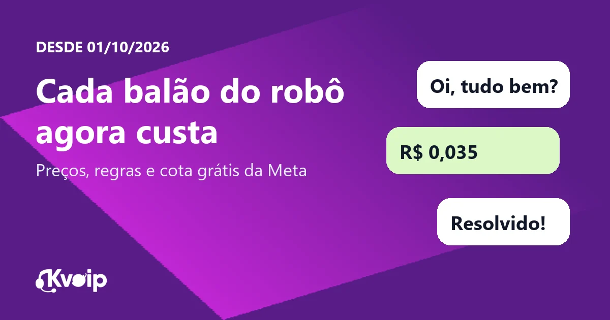 Chatbot e automação no WhatsApp agora custam por mensagem: hora de revisar o robô